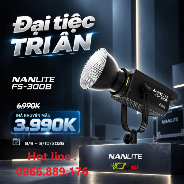 Đèn LED NANLITE FS-300B - Bi Color  | Chính hãng