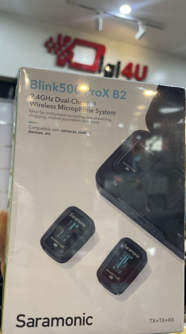 Microphone Saramonic Blink 500 ProX B1 /  B2 ( Cổng kết nối 3.5 mm ) | Chính Hãng