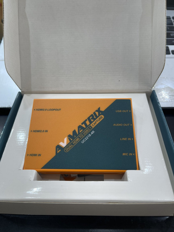 Bộ capture  AVMATRIX UC2218-4K Dual HDMI sang USB-C 3.1  | Chính hãng