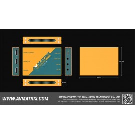 Bộ capture  AVMATRIX UC2218-4K Dual HDMI sang USB-C 3.1  | Chính hãng