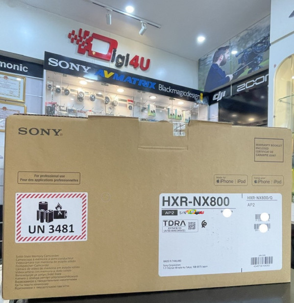 Máy quay phim chuyên dụng Sony HXR-NX800 - Chính hãng Sony Việt Nam
