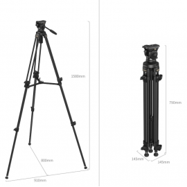 Chân máy SmallRig Lightweight Video Tripod Kit AD-50 Lite 4684 | Chính Hãng