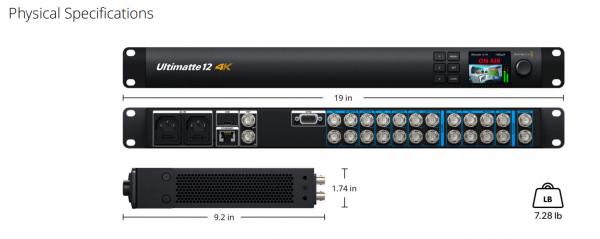 Bộ tách hình phông xanh BlackMagic Ultimatte 12 4K | Chính hãng
