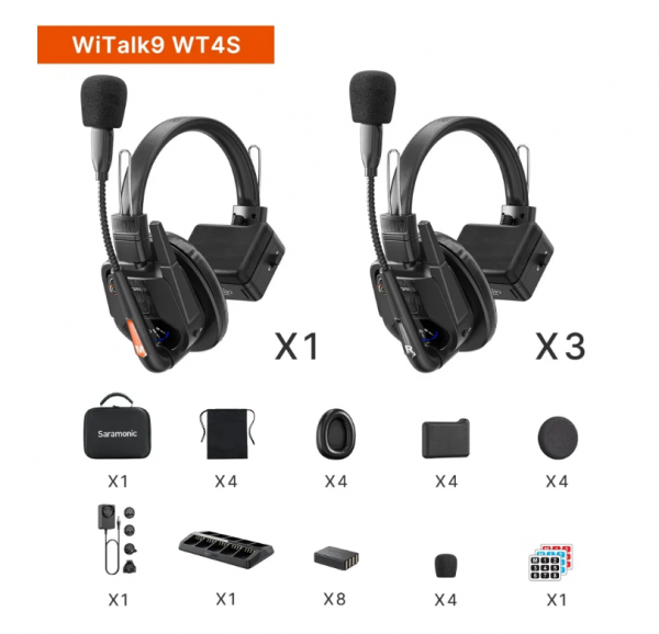 Hệ thống  WiTalk9 WT4S | Hệ thống tai nghe liên lạc nội bộ không dây ( Tai nghe đơn ) | Chính hãng