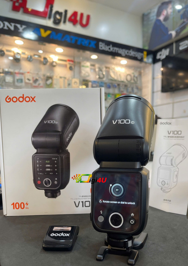 Đèn Flash đầu tròn Godox - V100 | Chính hãng