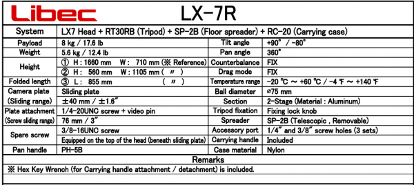 Chân đế Libec LX7R - Chính Hãng