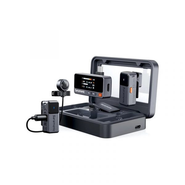 SARAMONIC AIR 02 - Micro không dây siêu nhỏ gọn với cổng Mic In ( 1RX + 2TX + LAV ) | Chính hãng 