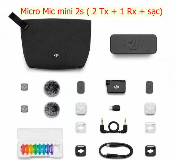 DJI Mic mini 2s ( 2 Tx + 1 Rx + Charging Case) 2026 |  Chính Hãng