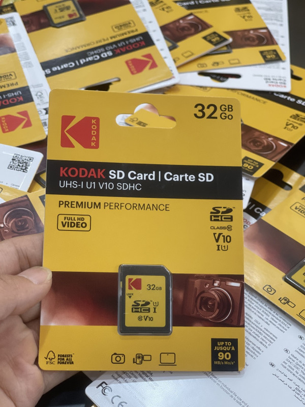 Thẻ nhớ Kodak SDHC U1 V10 dung lượng 32GB