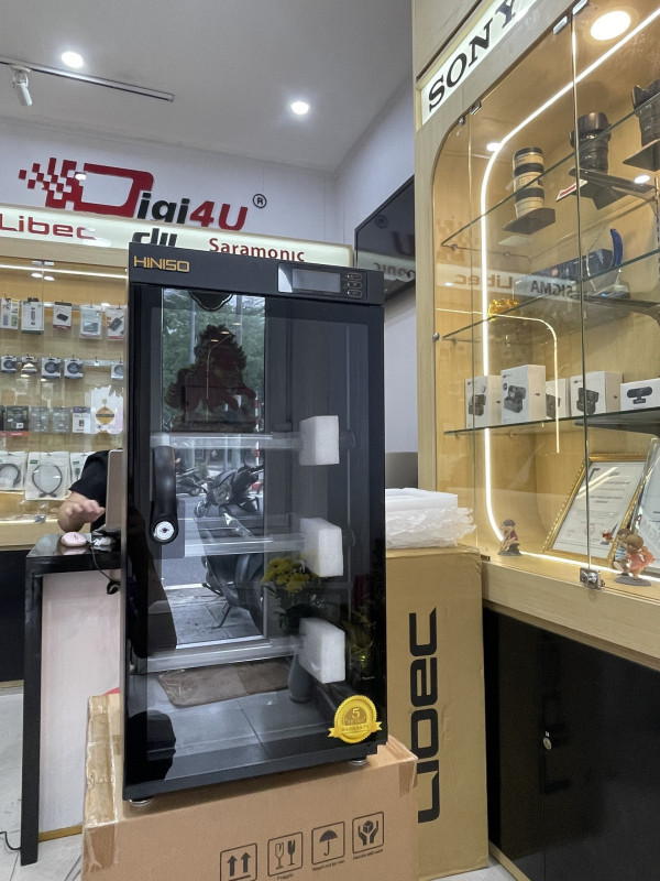 Tủ chống ẩm Hiniso AD-50S (50 Lít Đèn Led) | Chính hãng