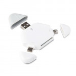 Đầu đọc thẻ tam giác 3 in 1 Magnetic Cap ( TypeC, lightning, USB )