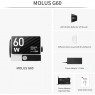  Đèn LED Zhiyun Molus G60 Led Mini COD 60w - 2700-6500k | Chính Hãng
