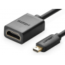  Cáp UGREEN chuyển đổi micro HDMI to HDMI âm 20cm (20134)