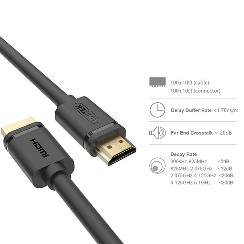 Cáp HDMI to HDMI 10m Unitek Y-C142 1.4-3D 