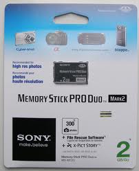 Thẻ nhớ Sony Memory Stick PRO Duo Mark 2 Media (MS-MT2G) 2GB 