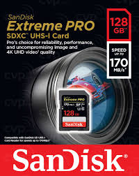 Thẻ Nhớ SDXC SanDisk Extreme Pro U3 V30 1133X 128GB 170MB/s 