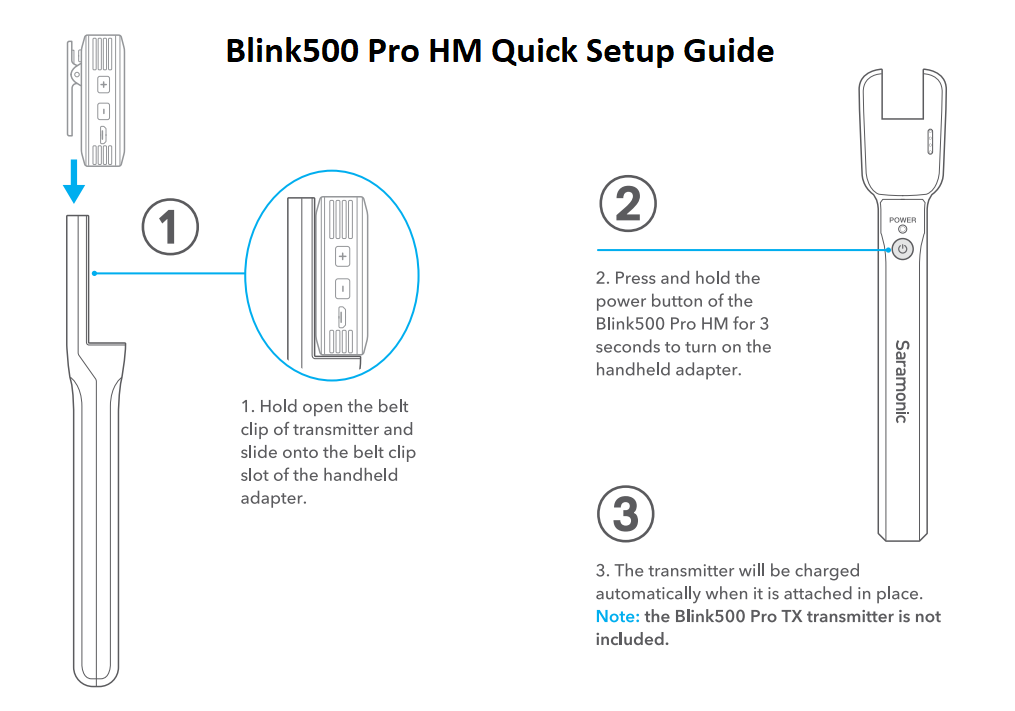 Tay cầm và bộ sạc cho Blink 500  - Blink500 Pro HM | Chính hãng