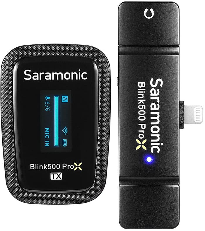 Bộ micro không dây  Saramonic Blink 500 ProX B3 / B4  (Đầu nối Lightning)  | Chính Hãng